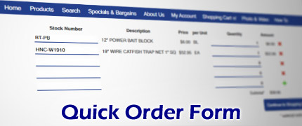 Quick and Easy Product Order Form