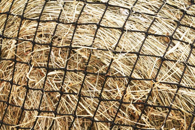 Affordable DIY Hay Bale Net as seen in the YouTube video.
