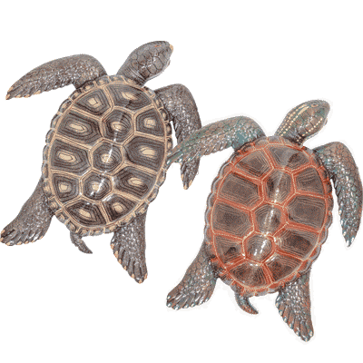 Decorative Turtles in Assorted Colors, 15 inch