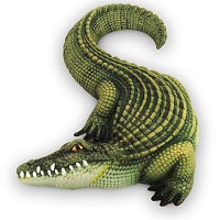 DK-73000 Decorative Molded Alligator, 6 inch long