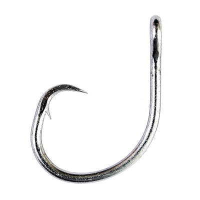30Pcs 31022 Stainless Steel Fishing Hook Kirbed Bent Shank Eel