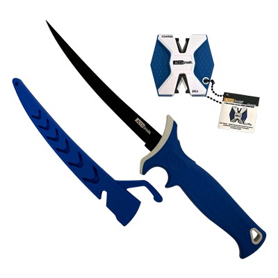 AccuSharp fillet knife with sheath and sharpener