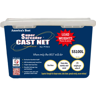 Fitec Cast Net Pro Series, Lead Weights