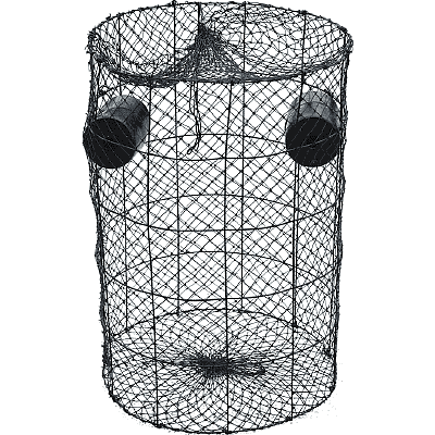 Nets & More Bait Trap. 24 x 24, 12 deep, 1/2 x 1/2 mesh.  Black PVC Coated Wire for Bream and Other Bait Fish. Made in The USA. :  Sports