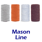Colored, Braided or Twisted Mason Line