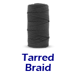 Tarred (Black) Braided Nylon Seine Twine